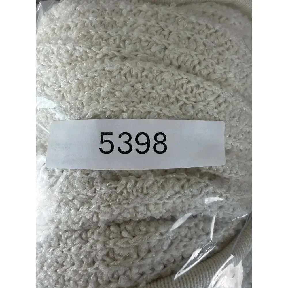 Western Conection Size M Open Front Kint Cardigan Sweater‎ Ivory Long Sleeve
